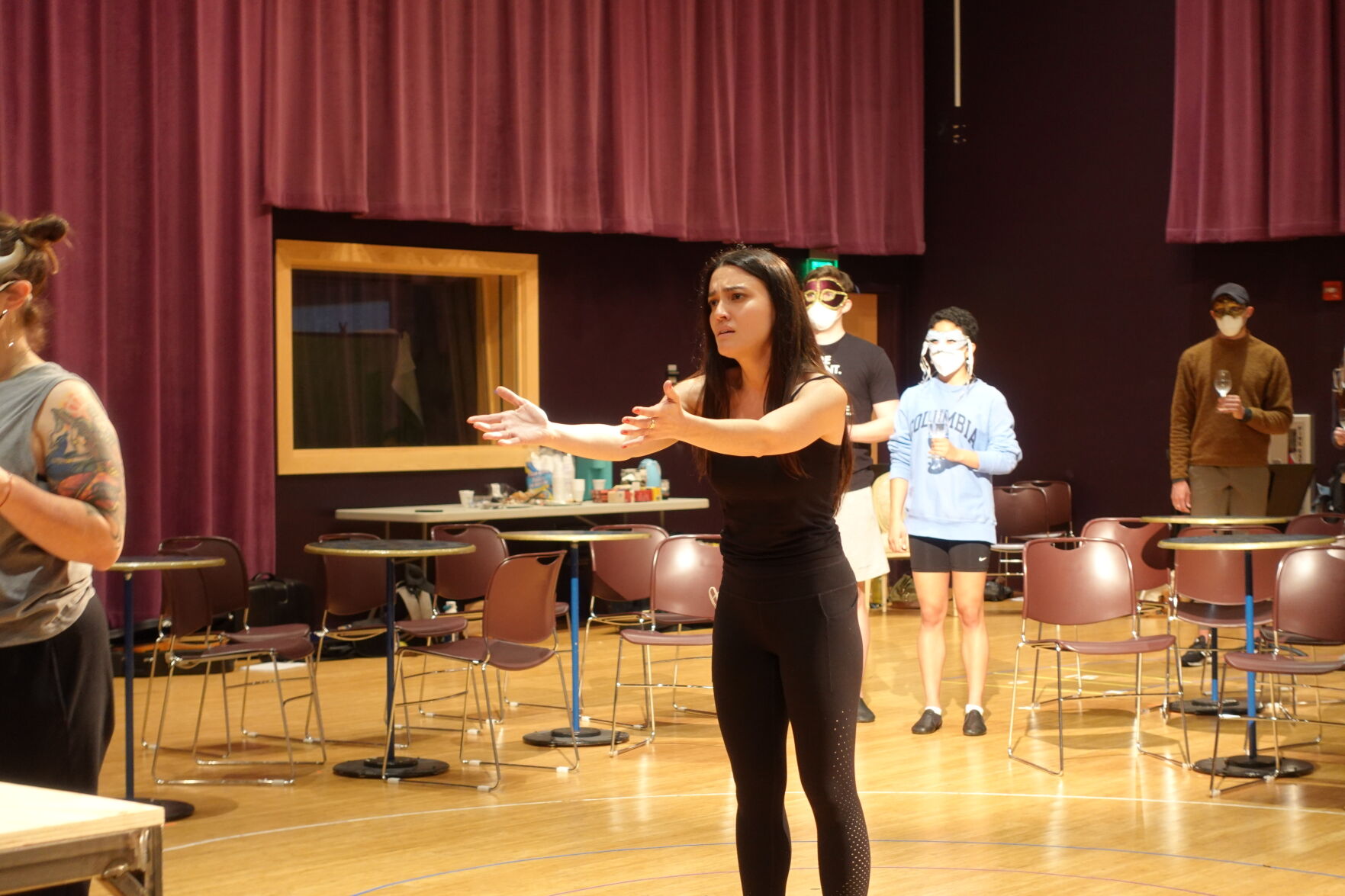 Miyuki Miyagi in rehearsal
